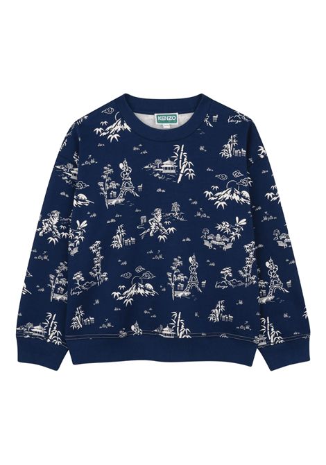 Felpa con stampa KENZO KIDS | K6165884N